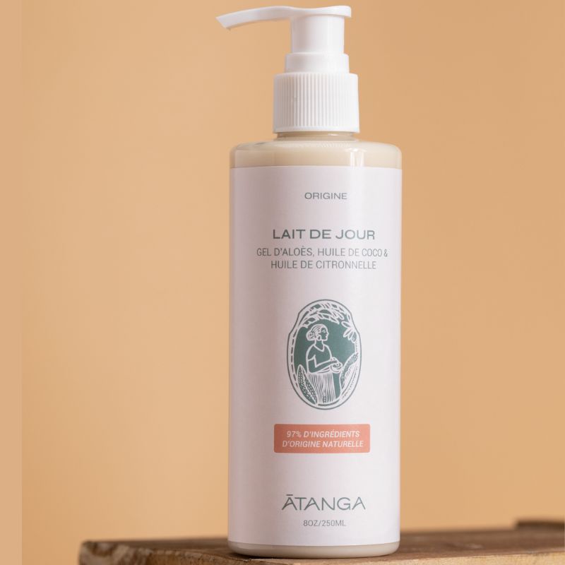 Lait de Jour hydratant Essence de Citronnelle et Gel d’Aloes - Atanga